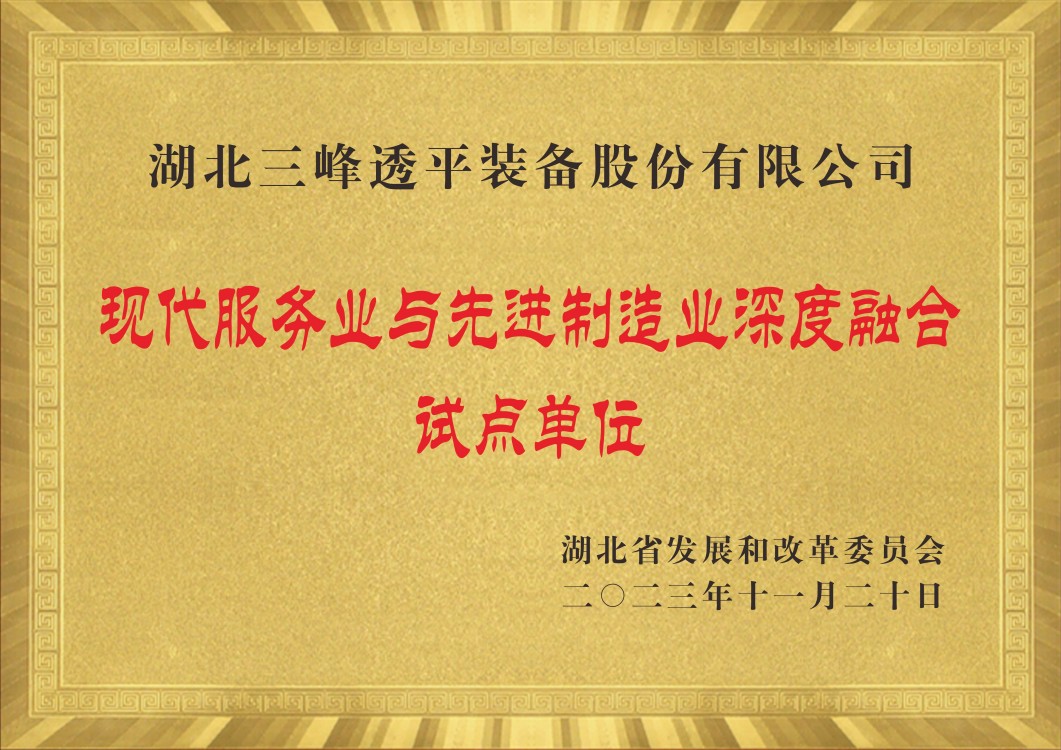 現代服務業與先進制造業深度融合試點單位
